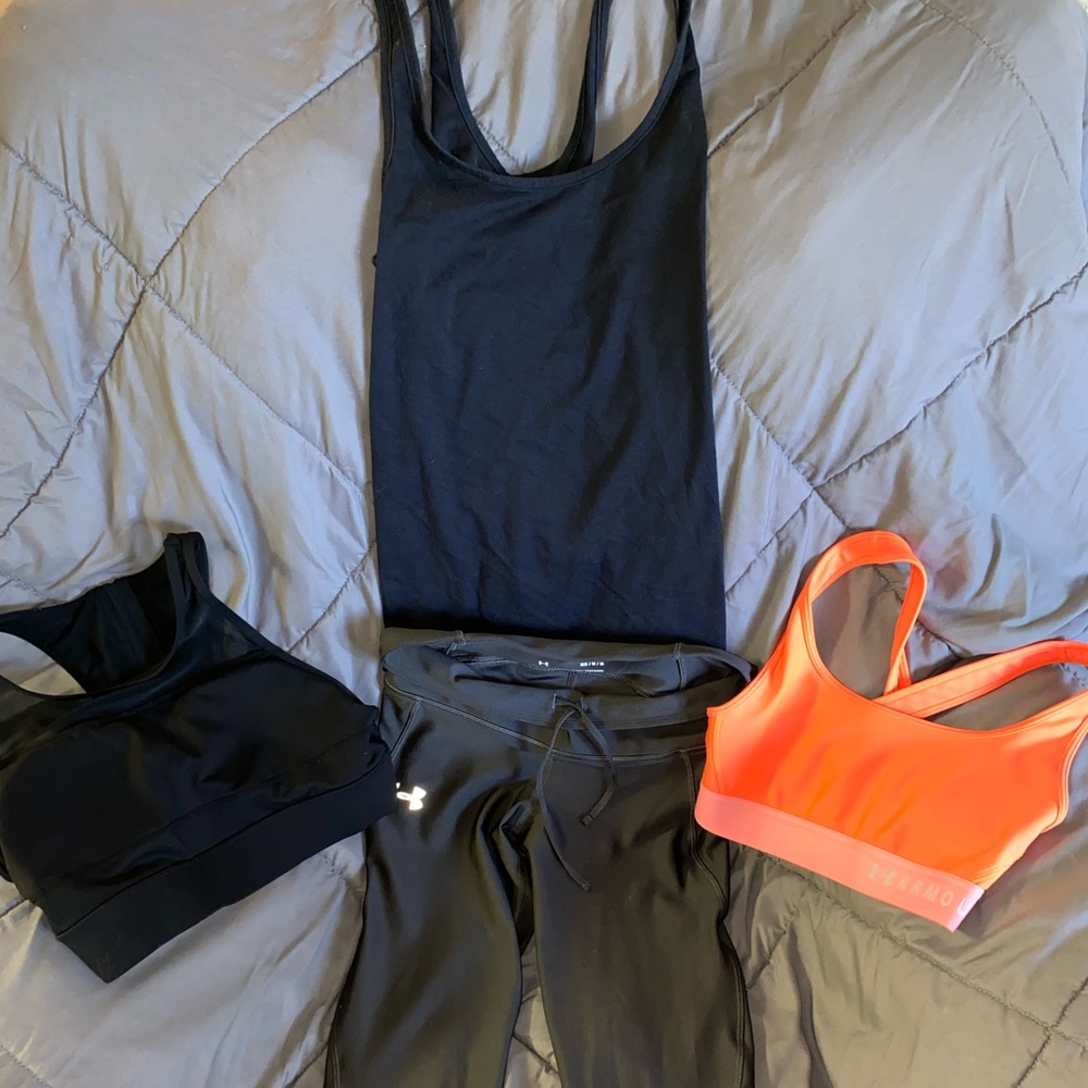 Under Armour activewear bundle with BONUS high support sports bra!